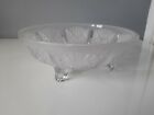 Pretty Frosted Glass Footed Bowl  - 24.5 cm