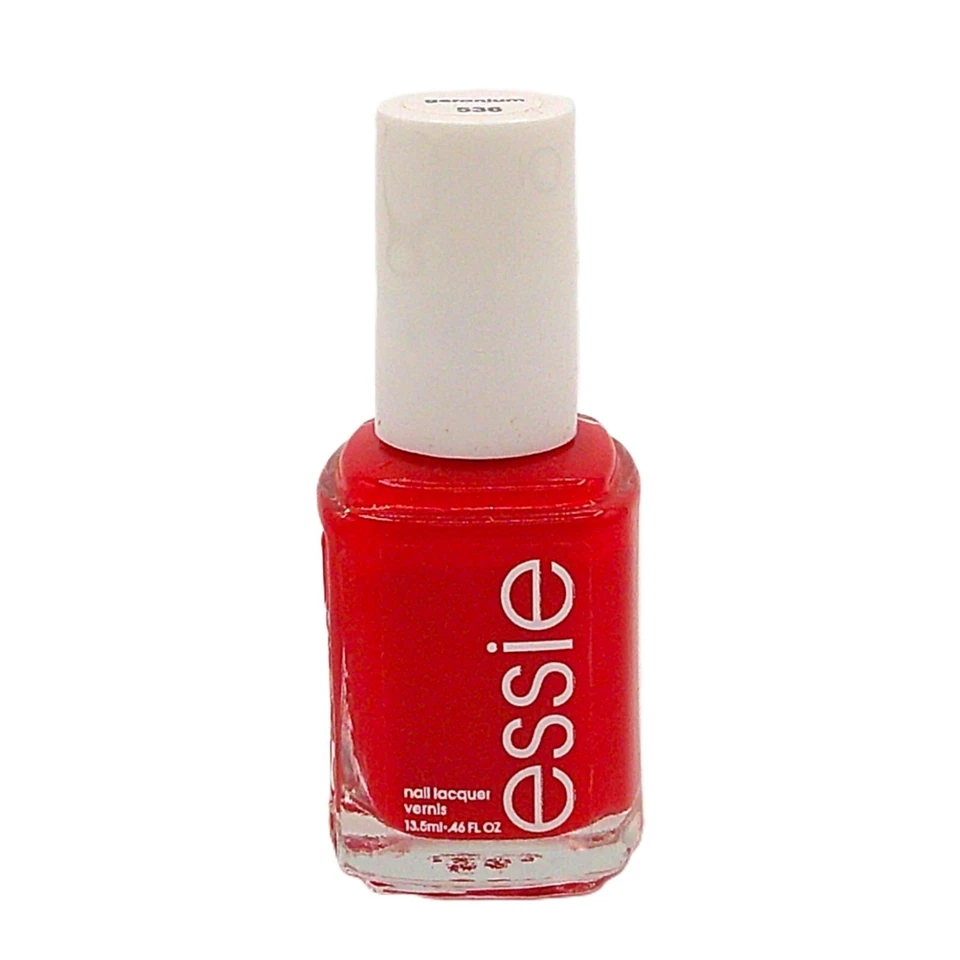 Esmalte de uñas Essie, acabado brillante, 536 geranio (rojo) 0,46 fl oz Foto 1 de 1