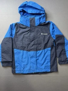 Columbia Youth Shell XS Hooded Jacket - Blue Two Toned - Picture 1 of 6