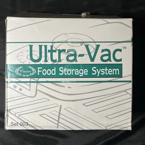 ULTRA-VAC CARICO FOOD STORAGE SYSTEM SET OF 3 VACUUM CONTAINERS W/LIDS SET 003 - Picture 1 of 9