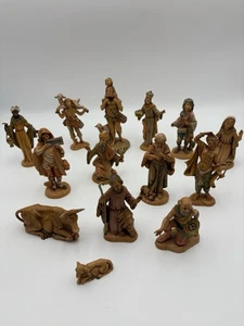 Vintage Fontanini Depose Italy Nativity Manger Christmas Jesus Figurines 14 PCS - Picture 1 of 16
