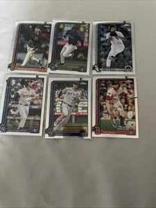 Six 2025 Topps Chrome Parallel Refractors! Rookies And More! - Picture 1 of 2