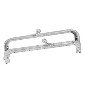 Chiusure cornice borsa chiusura quadrata oro bocca 8,5 cm accessori realizzazione - Foto 1 di 12