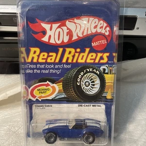 Hot Wheels Real Riders CLASSIC COBRA Blue GYG #4369 NEW in BLISTER !! - Picture 1 of 10