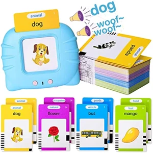 Talking Flash Cards Early Educational Toys Baby Boys Girls Preschool Learning - Picture 1 of 14