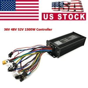 Ebike 36V 48V 52V 1500W 35A Sinus 3-Modus Controller für Elektrofahrrad USA - Bild 1 von 5