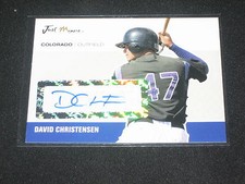 DAVID CHRISTENSEN 2007 AUTOGRAPH JUST MINORS CERTIFIED AUTHENTIC BASEBALL CARD