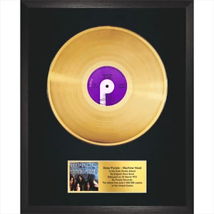Deep Purple - Tête de machine / LP Gold 12" / Souvenir dans cadre noir / Souvenirs - Photo 1/5