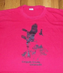 Vintage CRIPPLE CREEK COLORADO WEISSKOPFSEEADLER T-Shirt M Souvenir Denver Broncos - Bild 1 von 4