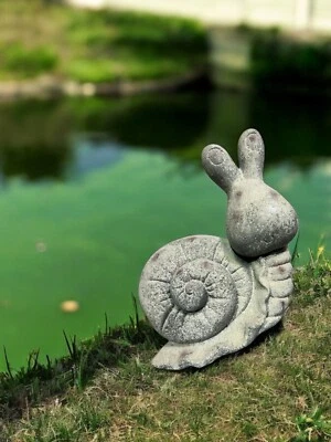 Resin Stone Effect Snail Garden Decoration Ornament - Image 1 of 4