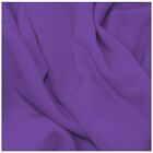 Purple Sienna Crepe Fabric Plain 60"(150Cms) Luxury Soft Feel Craft/Fashion