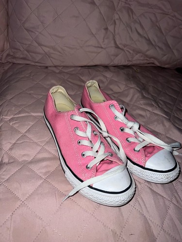 Sneakers basse casual Converse All Star #3J238 rosa chiaro bianco giovani taglia USA 3