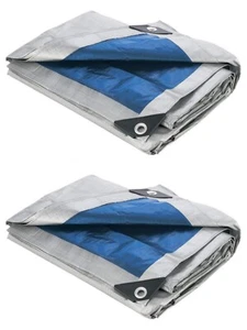 2 Lonas Para Cubrir El Sol Y La Lluvia Fiestas Terrasse Playa 10 x 12 Toldos Carpas - Bild 1 von 4