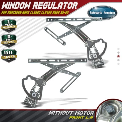2x Window Regulator for Mercedes-Benz CLK320 CLK430 W208 98-00 Front Left&Right - Image 1 of 4