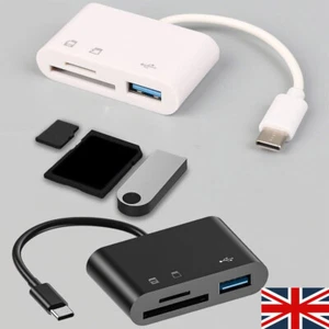USB Stick SD TF Card Reader Type-C OTG Adapter For Samsung Galaxy S22 S22+ Ultra - Picture 1 of 13