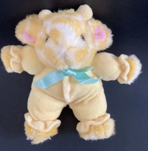 Vintage Russ Berrie Baby Plush Giraffe Jolie Rattle #725 Yellow Pajamas Soft 6” - Picture 1 of 8