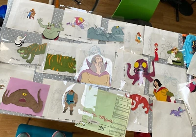 MOTU HE-MAN animation art original production drawings cels x30+PRODUCTION SHEET - Image 1 of 4
