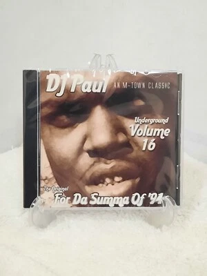 DJ Paul Underground  Vol 16 FOR DA SUMMA "94" M TOWN CLASSICS  Factory Sealed CD - Image 1 of 2