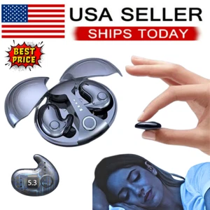 Mini Bluetooth TWS Earbuds Best Noise Cancelling Wireless Headphones Sports Gym - Picture 1 of 23