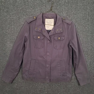 Tommy Hilfiger Clothing Co Military Field Jacket Women's Large Button Up Gray - Picture 1 of 10