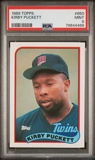 1989 Topps  Kirby Puckett  PSA 9  Minnesota Twins