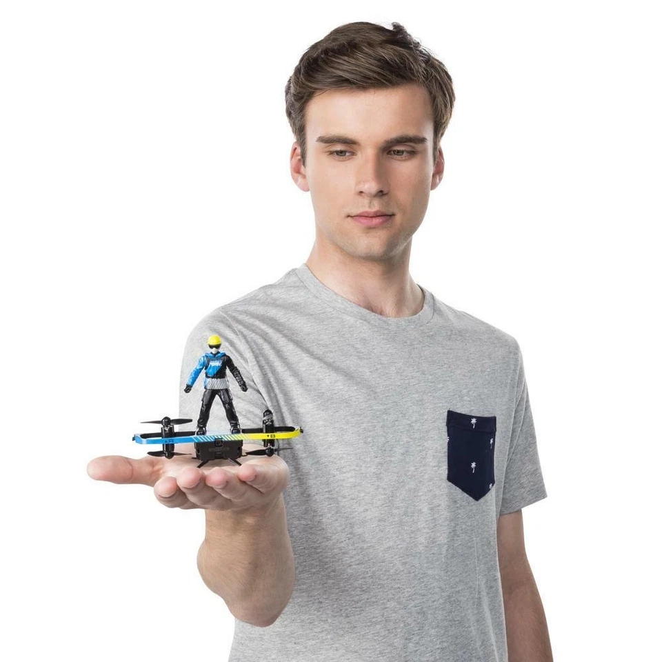 Air Hogs 2 in 1 Board Transforms From RC Stunt to Paraglider Toys Remoue Control