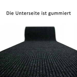 Fußmatte Sauberlaufmatte 100 cm breit Schwarz Meterware Türmatte Gummirücken - Bild 1 von 5