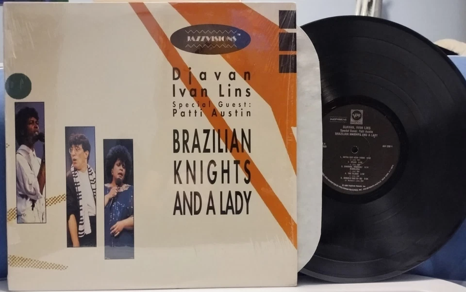 DJAVAN-IVAN LINS Brazilian Knights & a Lady NM 1988 VERVE LP shrink PATTI AUSTIN - Image 1 of 4