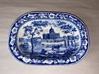 Historical Staffordshire Boston State House Large Vegetable Dish By Rogers