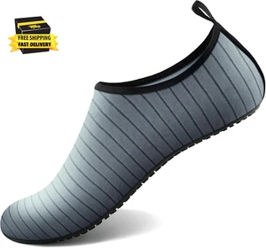 Water Shoes for Women Men Aqua Socks Swim Beach Pool River Slip-On Barefoot Quic - Picture 1 of 6