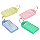40pcs Colorful Plastic Keychain Luggage ID Tags Name Label for Classification