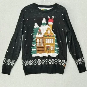 TipsyElves Youth Snow Flakes Ugly Christmas Sweater Holiday Party Festive Size L - Picture 1 of 7