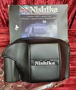 NEW NIB VINTAGE Nishika N8000 Black Camera Case 1991 New In Box Case Only - Picture 1 of 12