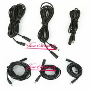1M 10M 12V CCTV DC Power Cable Extension Cord Adapter Male/female 5.5mm x 2.1mm - Afbeelding 1 van 4