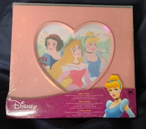 Disney Princess 8 x 8 Pink Scrapbook Album Heart Cinderella Snow White Aurora - Picture 1 of 7