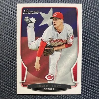 HOMER BAILEY 2013 Bowman Hometown Insert Subset Card #114 Cincinnati Reds - Image 1 of 2