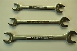 Craftsman Wrenchs Set of Three Used USA Made 12 MM To 19MM Open Ends  - Picture 1 of 3
