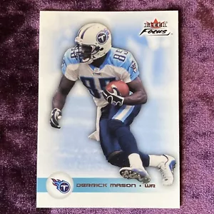 Camiseta deportiva de Derrick Mason 2003 Fleer Focus #118 como nueva de los Titans Michigan Spartans Legends - Imagen 1 de 6