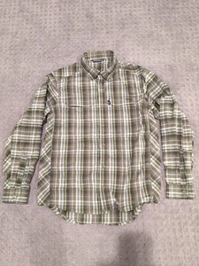 Sitka Button Up Casual Long Sleeve Shirt Large Excellent Free Ship! - Picture 1 of 7