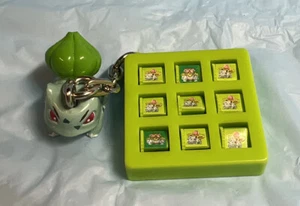 RARE VINTAGE POKÉMON 2000 BULBASAUR FIGURE & PARTY FAVOR GAME EUC - Picture 1 of 7