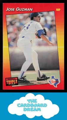 Jose Guzman 1992 Triple Play #215 Texas Rangers Baseball Card - Image 1 of 2