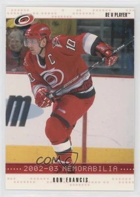 2002-03 ITG Be A Player Memorabilia Ruby /200 Ron Francis #61 HOF - Image 1 of 2