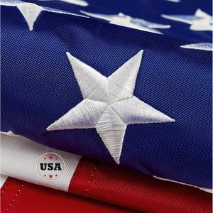 American Flag 3x5ft Long Lasting for Outside, Heavy Duty Nylon, 3X5  - Picture 1 of 7