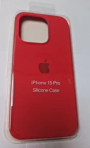 iPhone 15 Pro Schutzhülle Handyhülle Silicone Case Rot Sicherheit Prallschutz - Bild 1 von 7