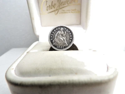 1847 ~ Seated Liberty  Dime AU DETAILS  #C 2322 - Image 1 of 4