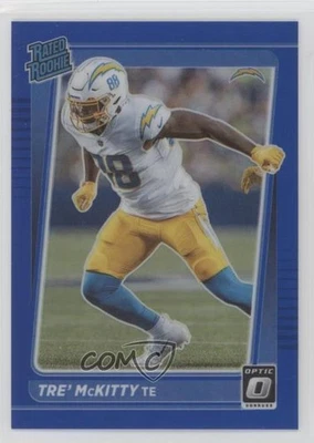 2021 Panini Donruss Optic Blue Prizm 88/179 Tre' McKitty #284 Rookie RC - Image 1 of 3