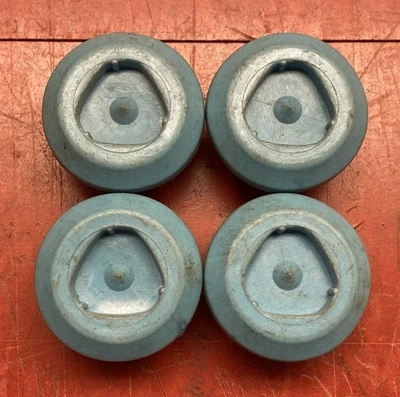 85-88 Oldsmobile 98 Toronado Set of (4) BLUE Code B PLASTIC Hubcap Locking Nuts - Image 1 of 3