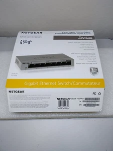 NETGEAR GS308 8-Port Gigabit Ethernet Unmanaged Switch Home Office Network Hub - Picture 1 of 10