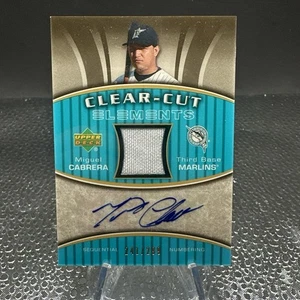 2007 Upper Deck Elements Clear Cut Miguel Cabrera - Marlins Miggy /299 Tigers - Picture 1 of 6