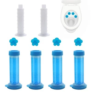 Toilet Gel Stamp 4PCS/52 Count Flower Fragrance Bathroom Toilet Gel Stamp Ref... - Picture 1 of 6